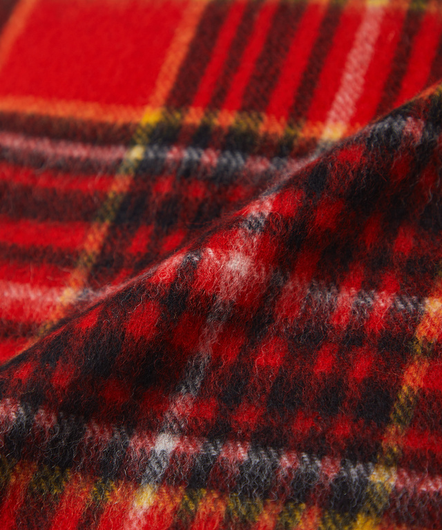 ウール チェック マフラー