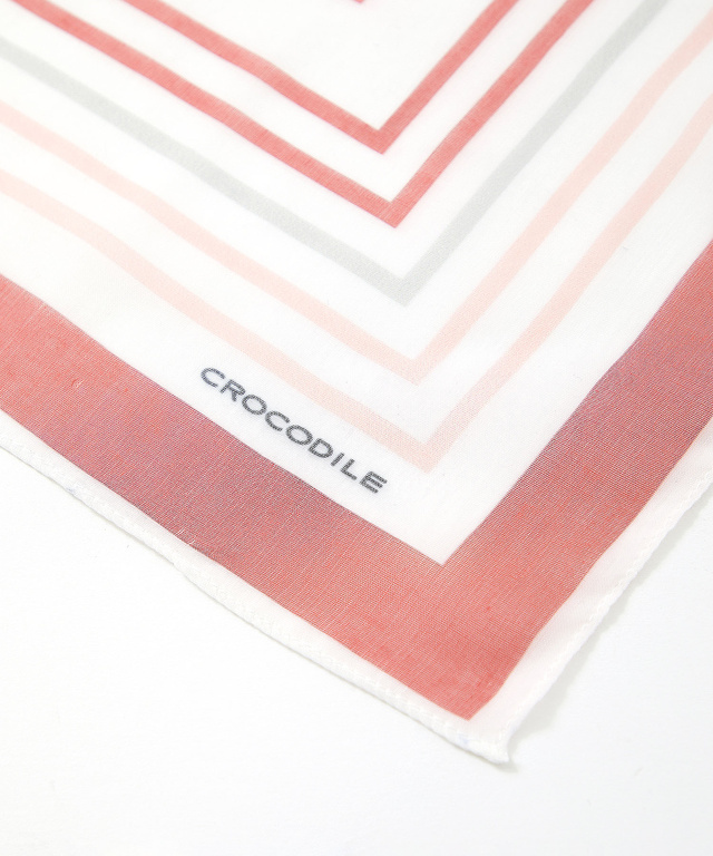 スクエア柄 シアー スカーフ