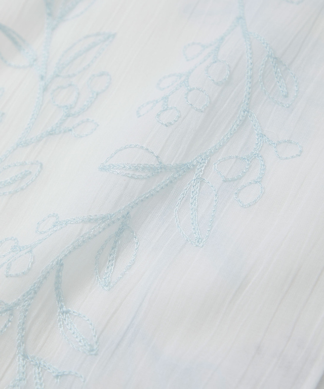 コットン 刺繍 ストール【手洗いOK】