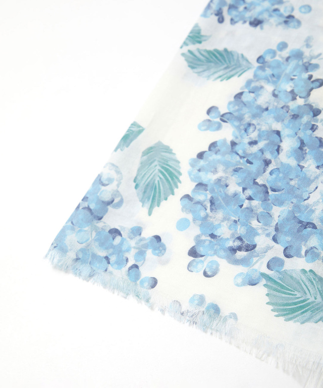 ミモザ プリント ストール