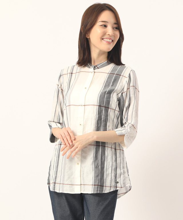 リヨセルシャーリングシャツチュニック