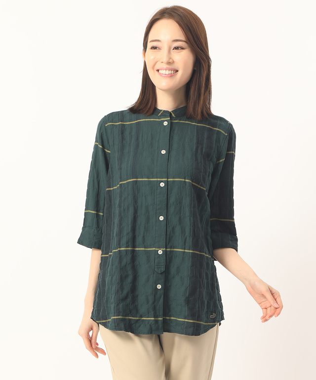 リヨセルシャーリングシャツチュニック