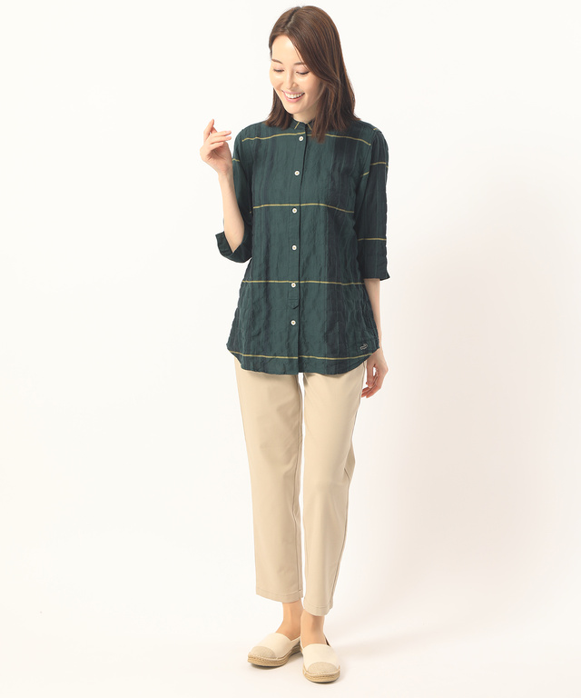 リヨセルシャーリングシャツチュニック