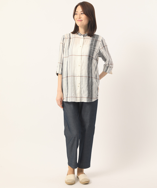 リヨセルシャーリングシャツチュニック