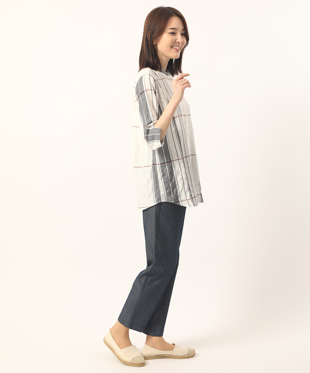 リヨセルシャーリングシャツチュニック