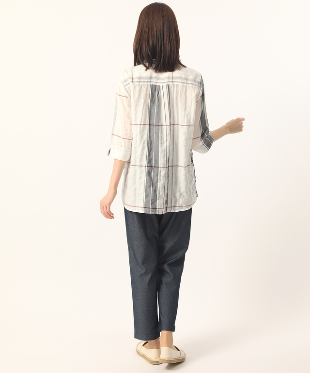リヨセルシャーリングシャツチュニック