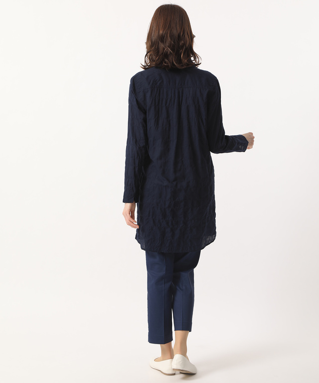 シャーリングシャツチュニック