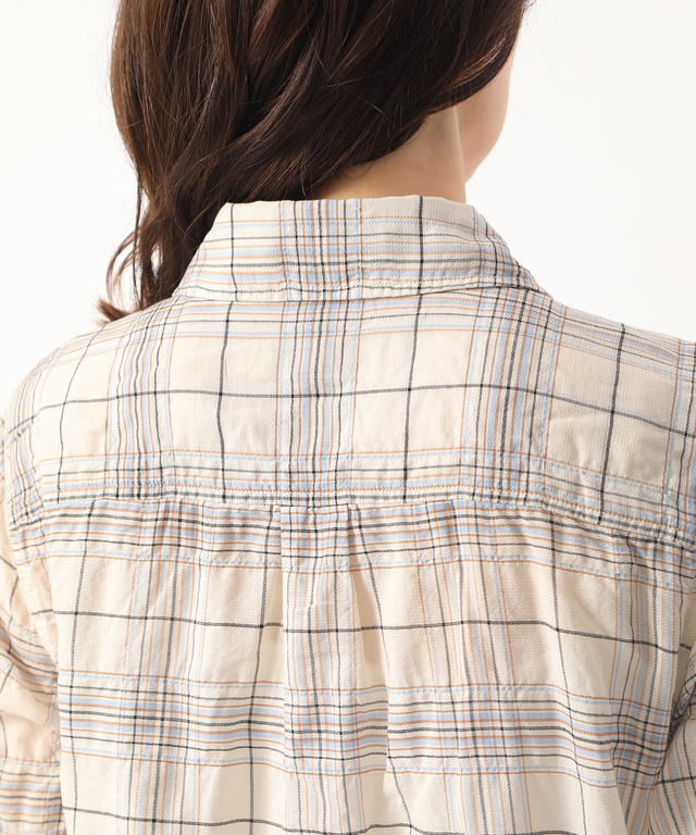 シャーリングシャツチュニック