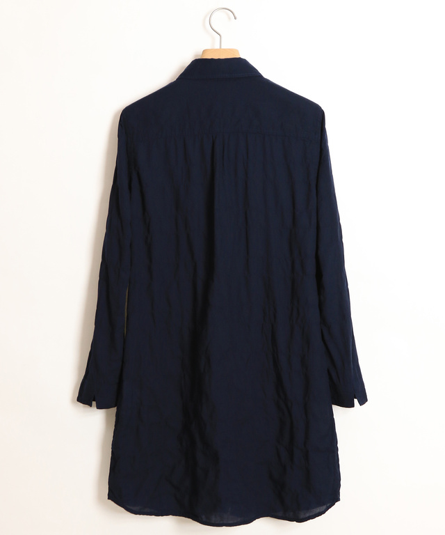 シャーリングシャツチュニック
