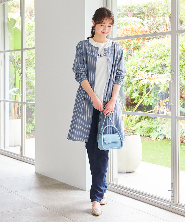 ストライプ ロング チュニック