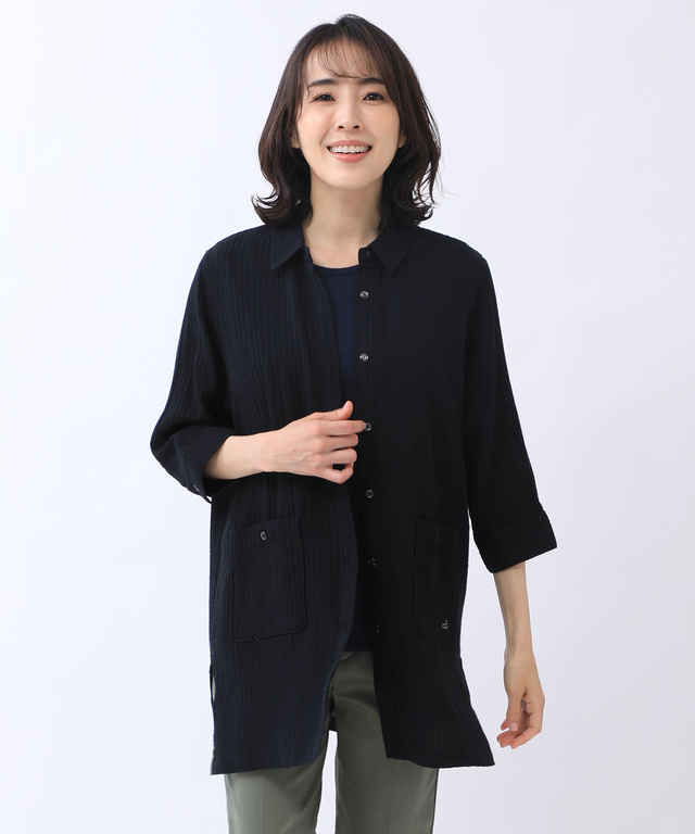 楊柳調 刺繍 チュニック【UV加工】