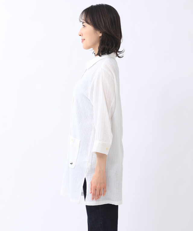 楊柳調 刺繍 チュニック【UV加工】