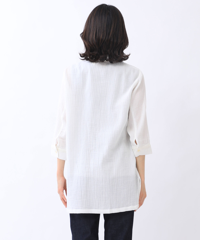 楊柳調 刺繍 チュニック【UV加工】