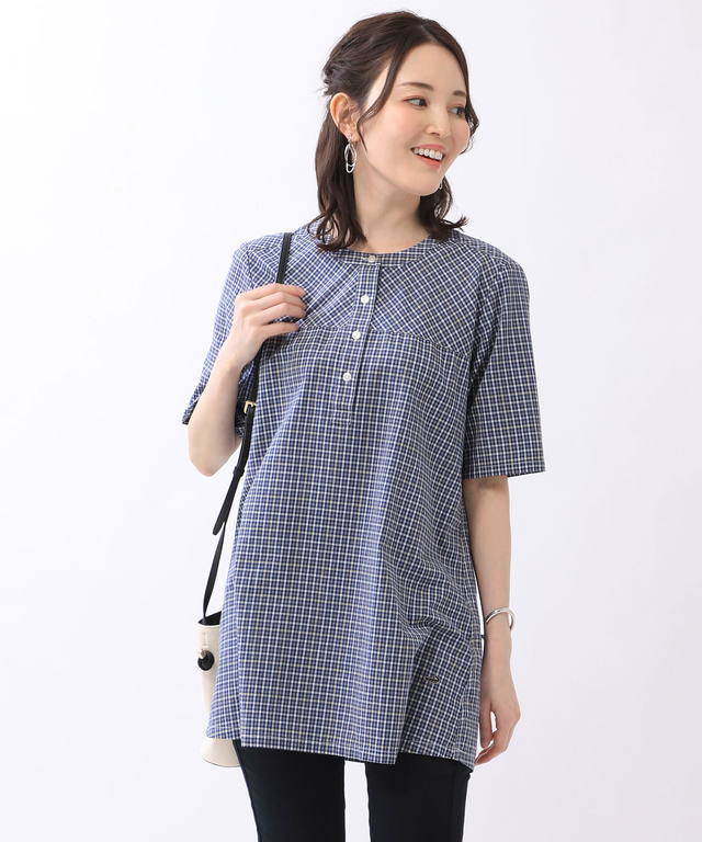 フロント切り替え Aライン チュニック【WEB・一部店舗限定】