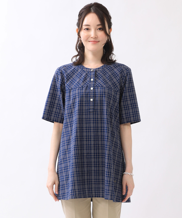 フロント切り替え Aライン チュニック【WEB・一部店舗限定】