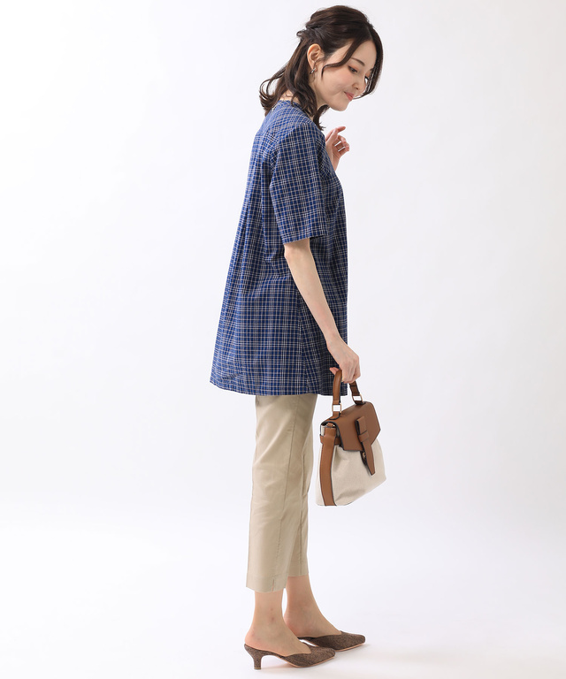フロント切り替え Aライン チュニック【WEB・一部店舗限定】