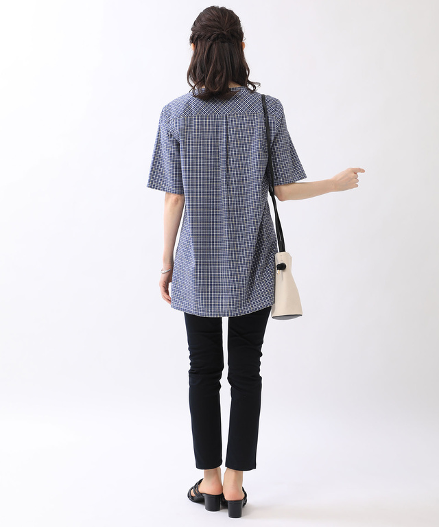 フロント切り替え Aライン チュニック【WEB・一部店舗限定】