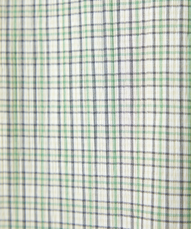 楊柳 チェック チュニック