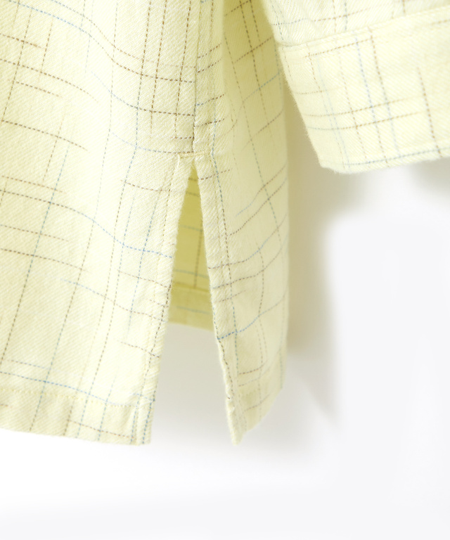 ツイル チェック柄 チュニック