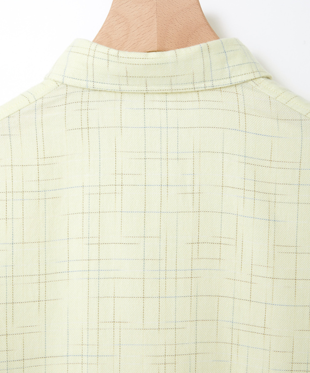 ツイル チェック柄 チュニック