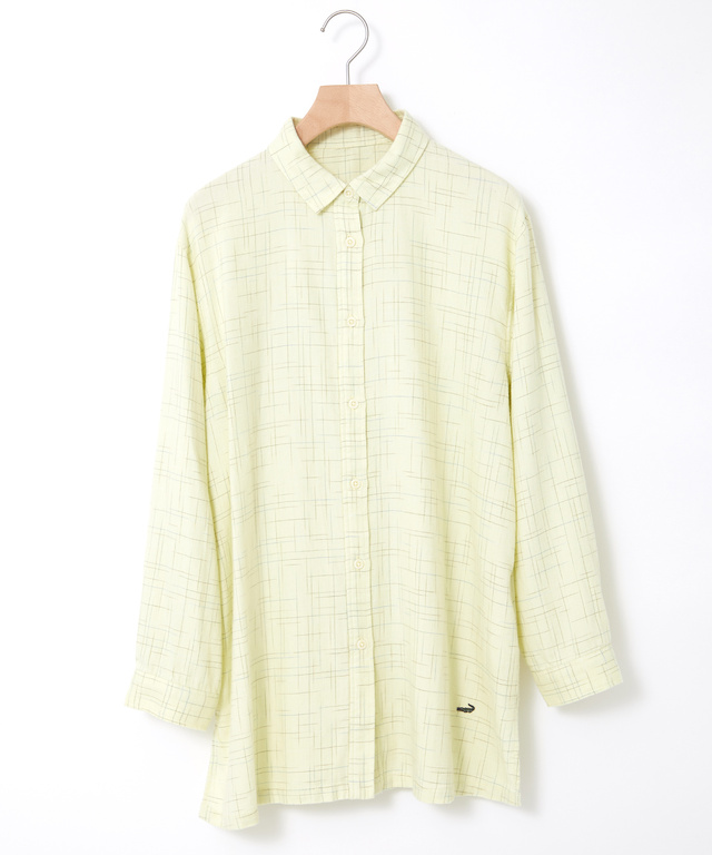 ツイル チェック柄 チュニック