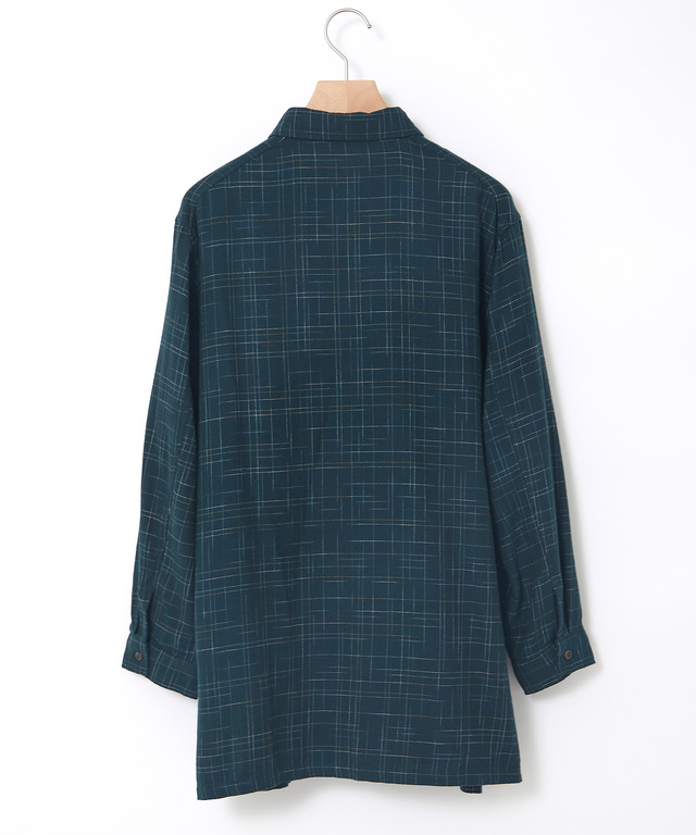 ツイル チェック柄 チュニック