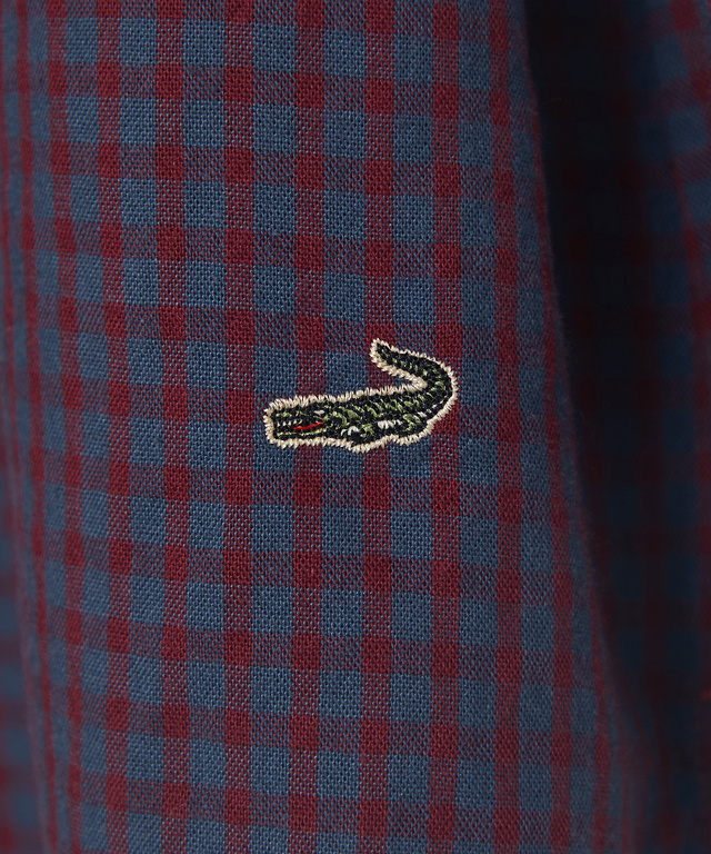 バンドカラー ギンガム チュニック