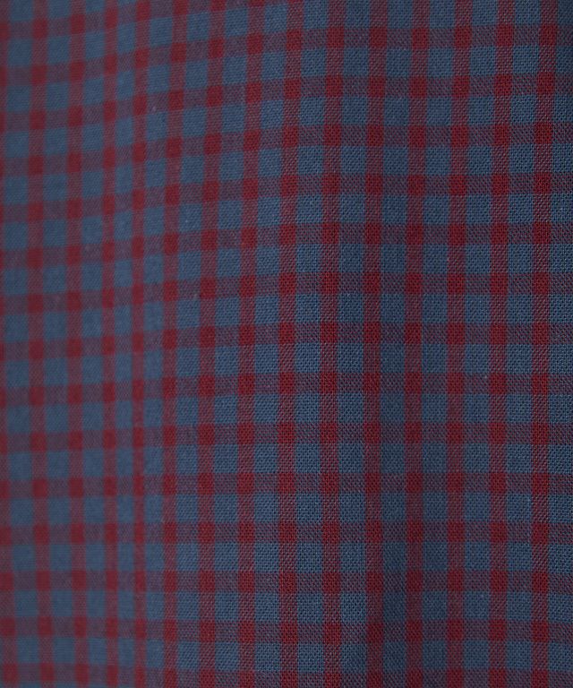 バンドカラー ギンガム チュニック