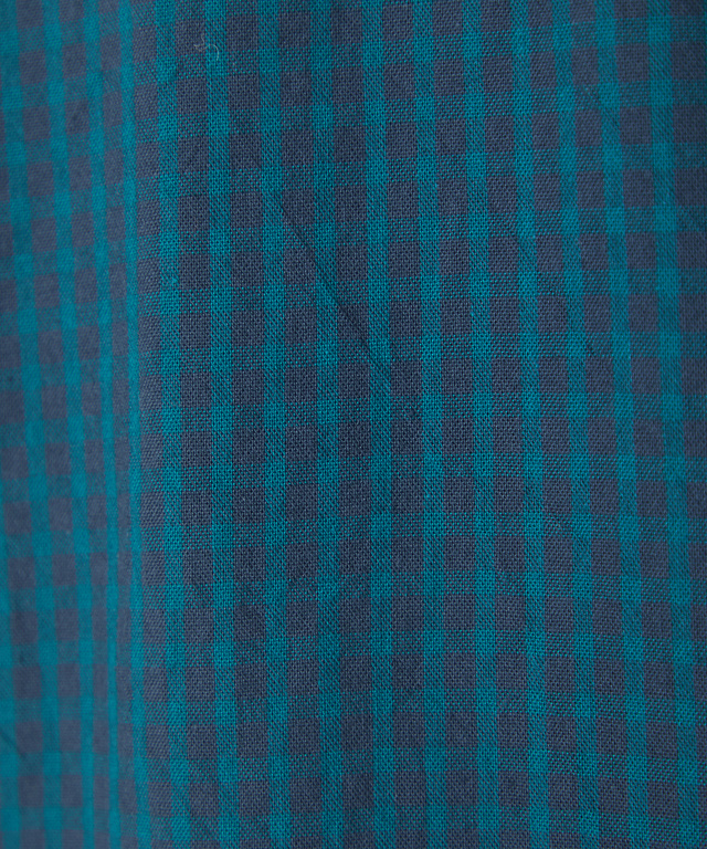 バンドカラー ギンガム チュニック