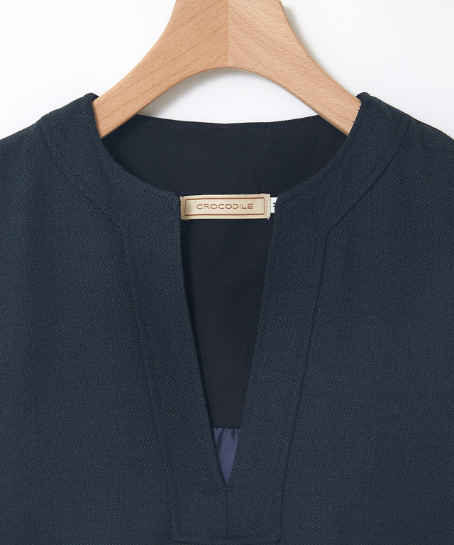 Vネック ジャンパースカート【手洗いOK】