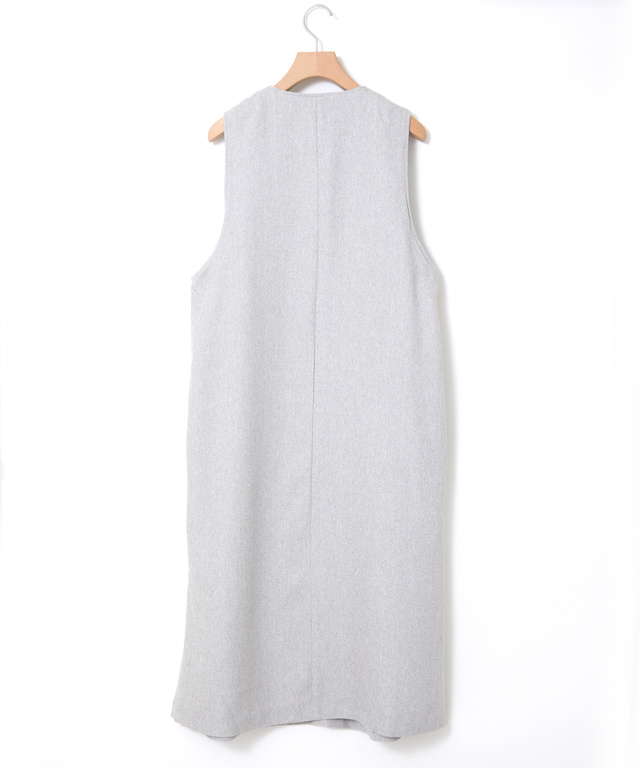 Vネック ジャンパースカート【手洗いOK】