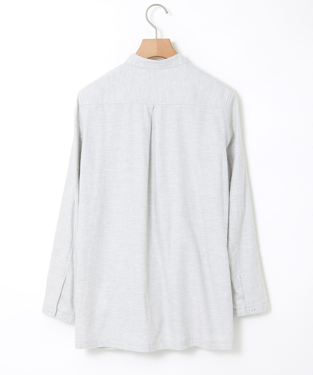 コットン バンドカラー チュニック【一部店舗限定】