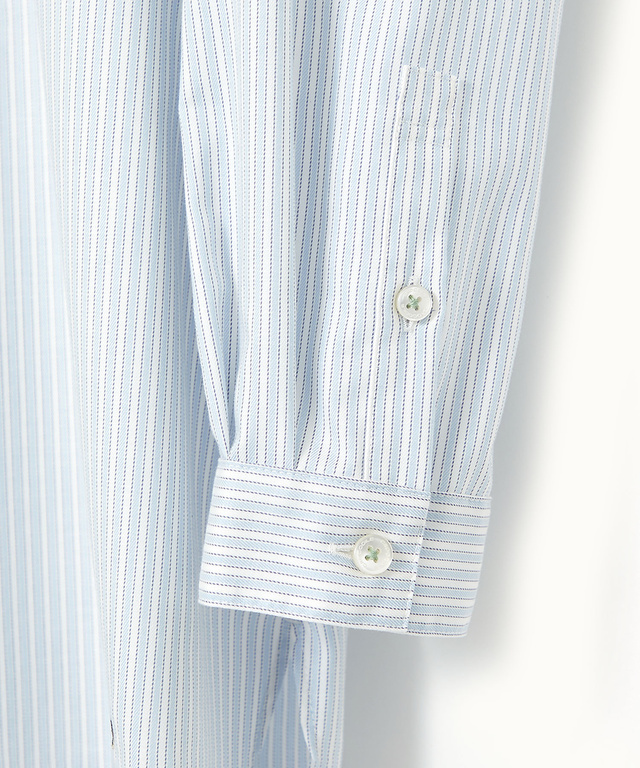 ノンアイロン ストライプ チュニック【シワになりにくい】