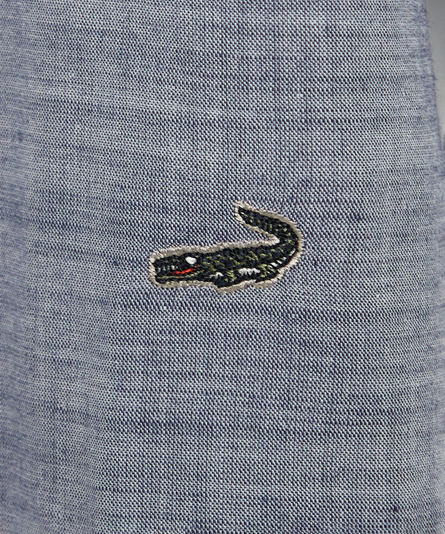 ダブルガーゼ バンドカラー チュニック