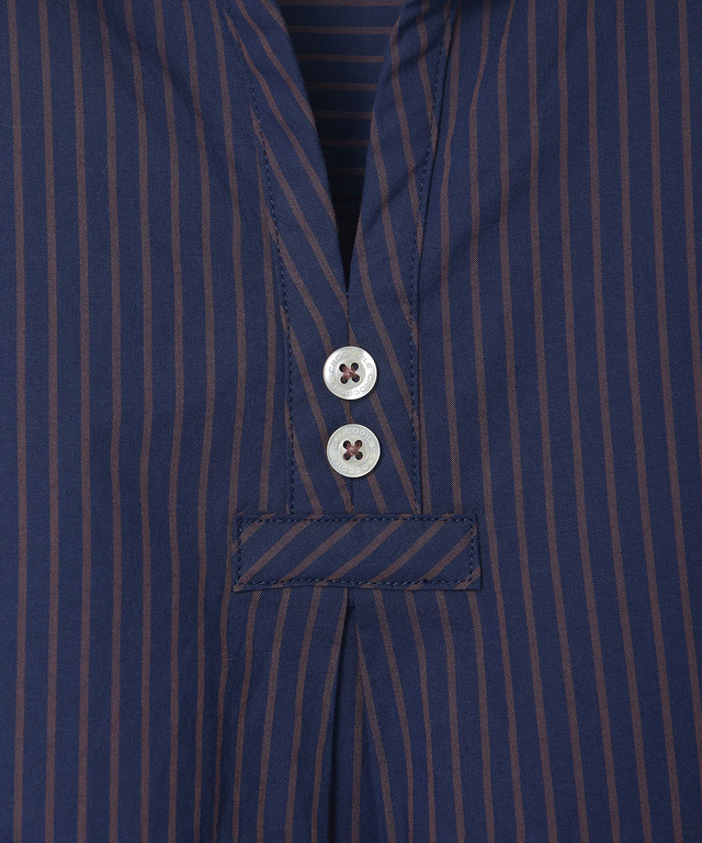 ストライプ スキッパー チュニック【オンラインショップ・一部店舗限定】