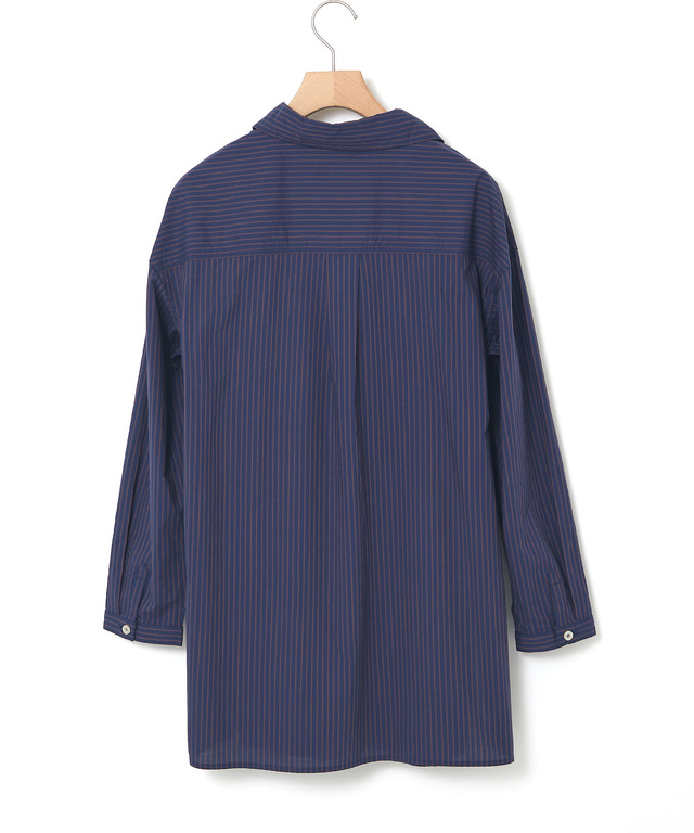 ストライプ スキッパー チュニック【オンラインショップ・一部店舗限定】