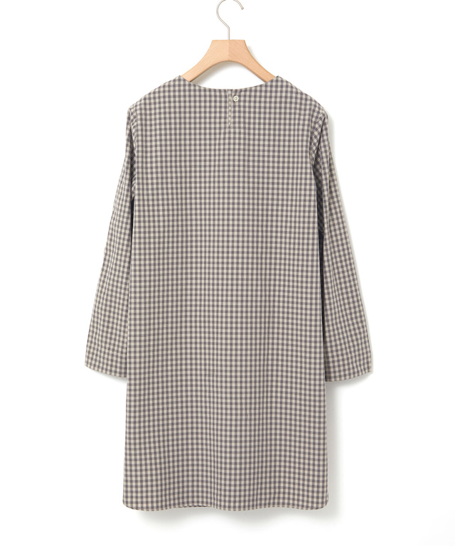 タックデザイン チェック チュニック【オンラインショップ・一部店舗限定】