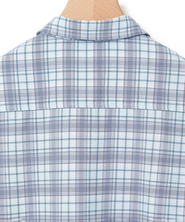 フロント切り替え チェック柄 チュニック【オンラインショップ・一部店舗限定】