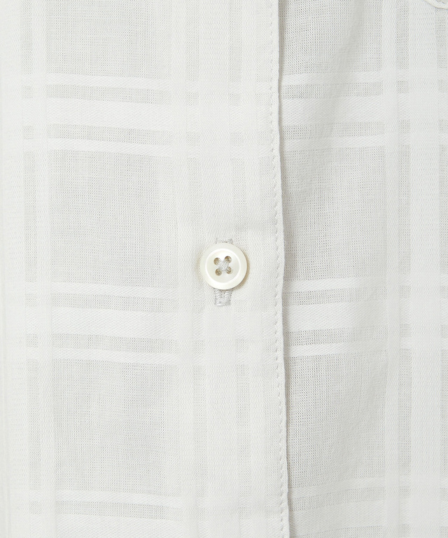 シアー チェック チュニック