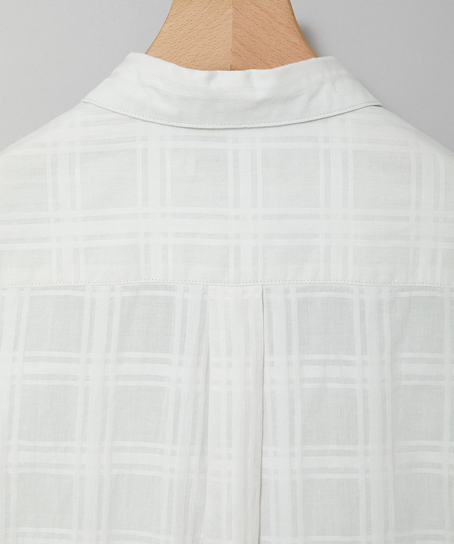 シアー チェック チュニック