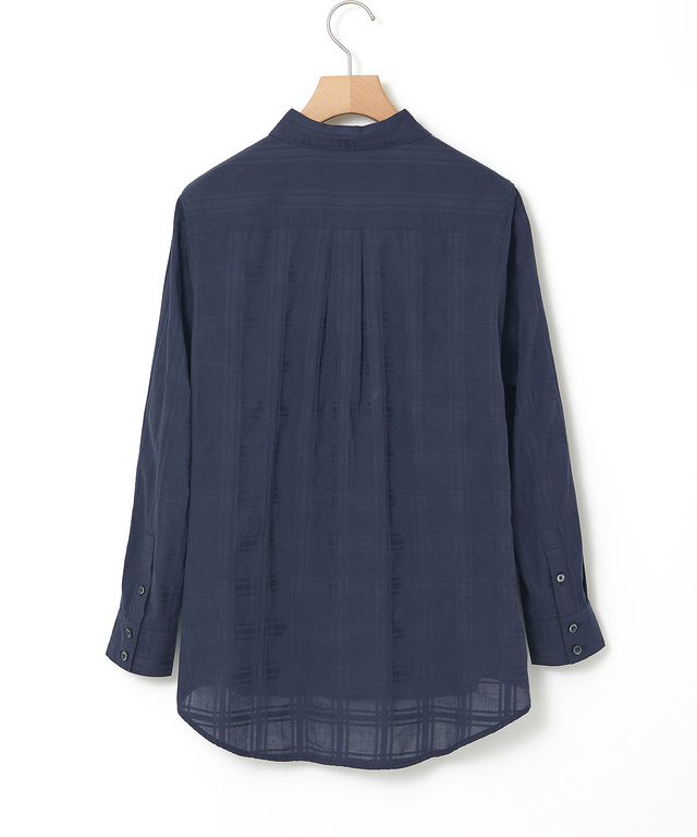 シアー チェック チュニック