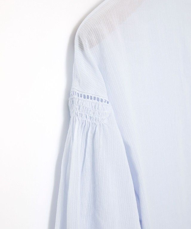 スノーコットン 梯子レース チュニック【接触冷感】