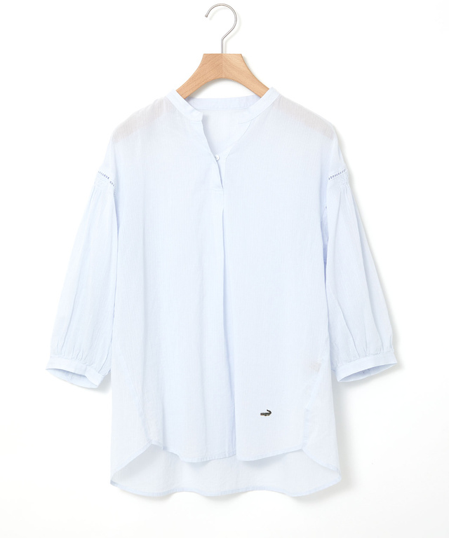 スノーコットン 梯子レース チュニック【接触冷感】