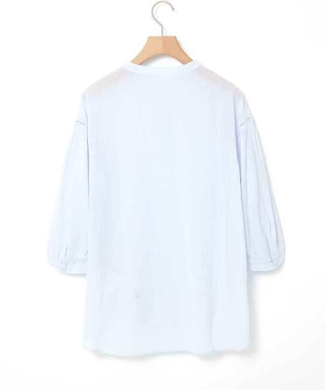 スノーコットン 梯子レース チュニック【接触冷感】