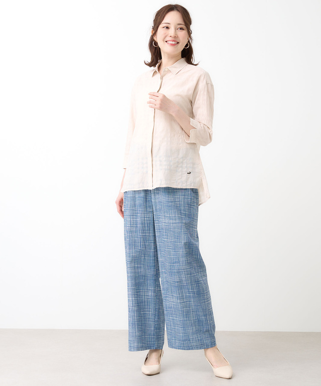 シャドーチェック チュニック【オンラインショップ・一部店舗限定】