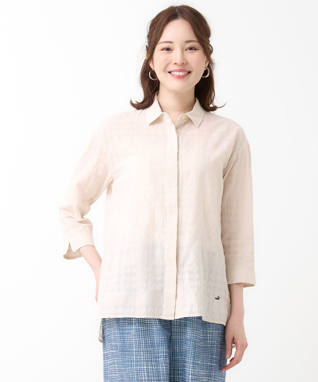 シャドーチェック チュニック【オンラインショップ・一部店舗限定】