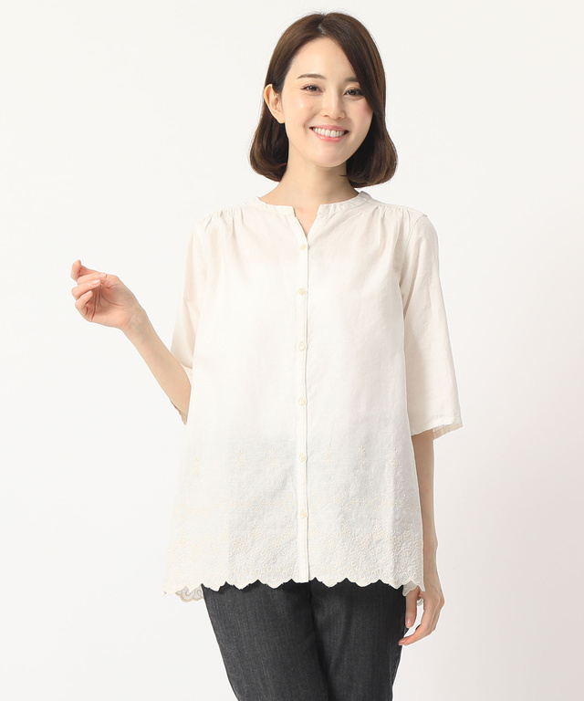 裾刺繍チュニック