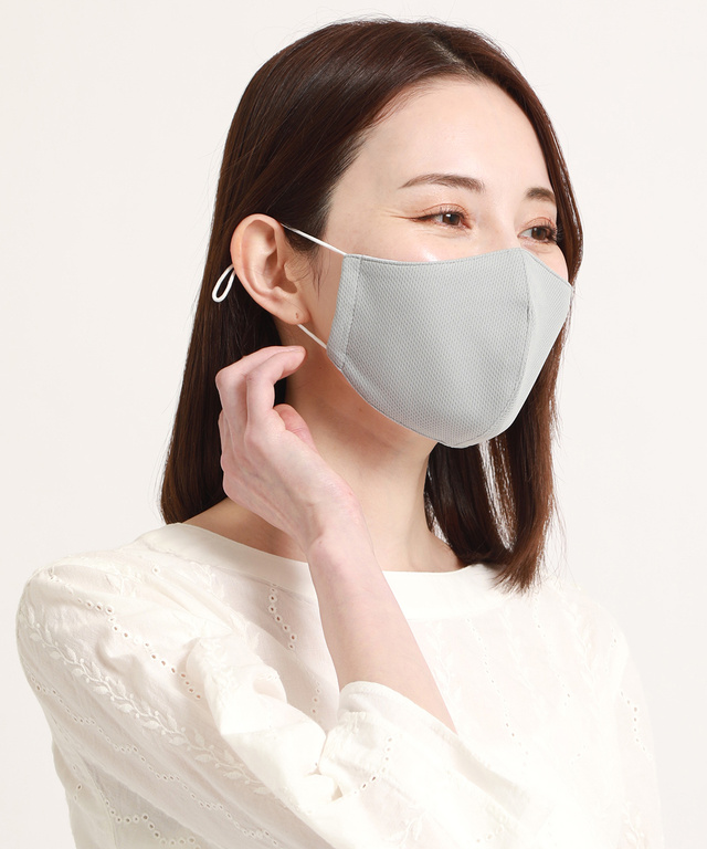 ロゴ入り立体型マスク【日本製】【手洗いOK】