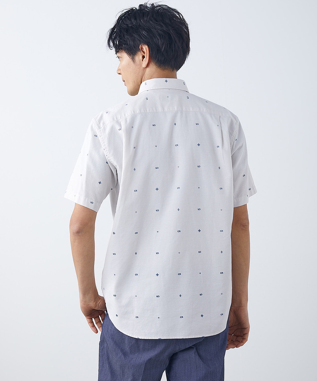メンズ スノーコットン ミニワッフル シャツ【接触冷感】通販 [1001 