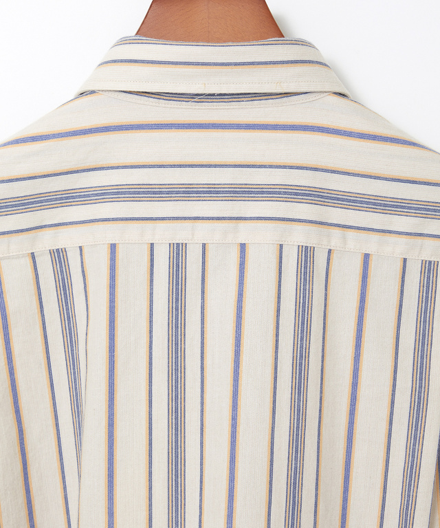 ピケ素材 ストライプ柄 シャツ